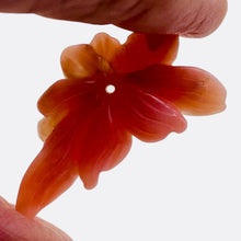 Load image into Gallery viewer, 15cts Stunning Hand Carved Pink Peruvian Opal Flower Bead | 38x25x5mm |