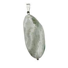 Load image into Gallery viewer, Ocean Jasper Sterling Silver Pendant | 2 1/4" Long | White, Gray | 1 Pendant |