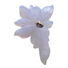 Load image into Gallery viewer, Chalcedony 17ct Hand Carved Flower Bead | 43x25x4mm | Blue | 1 Pendant Bead |