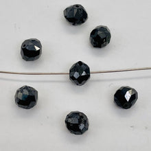 Load image into Gallery viewer, 1 Fancy Color 0.61cts Natural Black Diamond Roundel Bead 9892D