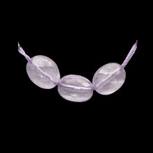 Load image into Gallery viewer, Natural Lilac Amethyst Faceted Flat Oval Beads | 10x8mm | 3 Beads | 6750