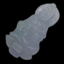 Load image into Gallery viewer, Jade Quan Yin Goddess | 41x19x10mm | Pale Lavender | 1 Pendant Bead |