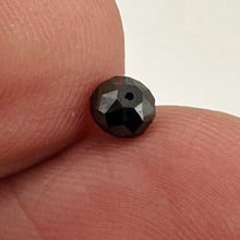 Load image into Gallery viewer, 1 Fancy Color 0.46cts Natural Black Diamond Roundel Bead 9892G