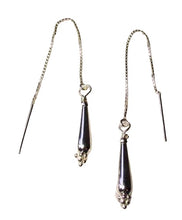 Load image into Gallery viewer, Sparkling Sterling Silver Earrings Ear Threaders 310560