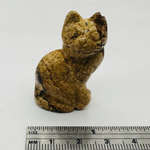 Load image into Gallery viewer, Hand Carved Stone Abyssinian Sitting Cat Collectible | 41x25x17mm | Red, Orange