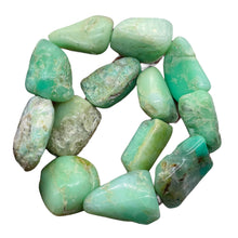 Load image into Gallery viewer, Designer Natural Chrysoprase Nugget Bead 229g Strand |32x26x9mm to 27x23x16mm|