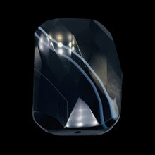Load image into Gallery viewer, Onyx Flat Faceted Rectangular Pendant Bead | 50x48x14mm | Black White | 1 Bead |