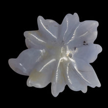 Load image into Gallery viewer, Chalcedony 38ct Hand Carved Flower Bead | 43x37x4mm | Blue | 1 Pendant Bead |