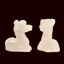 Load image into Gallery viewer, Graceful! Carved Rose Quartz Girafffe 925 Sterling Silver Pendant 509267RQS