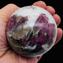 Load image into Gallery viewer, Garnet Crystal 645g Sphere | 3" | Red White | 1 Collector's Item |