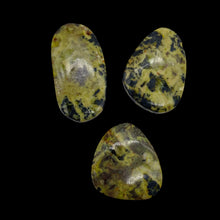 Load image into Gallery viewer, Turquoise Faustite Freeform Beads| 36x26 to 28x25mm| Chartreuse, Black| 3 Beads|