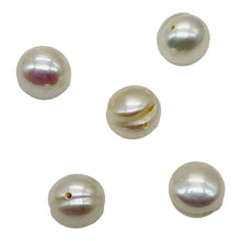 Load image into Gallery viewer, Heavenly Two Creamy Chinese Freshwater Pearl Beads | 9.5mm | 2 Pearls |