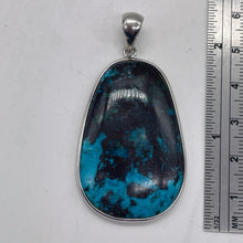 Load image into Gallery viewer, Chrysocolla Sterling Silver Oval Pendant | 2 1/2" Long | Blue, Green| 1 Pendant|