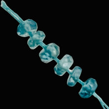 Load image into Gallery viewer, 4 Natural Blue Zircon Faceted 3x2-3x1.5mm Roundel Beads 006049