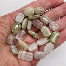 Load image into Gallery viewer, Kunzite 68G Flat Nugget Bead Strand | 23x12x7 to 17x12x6mm | Pink, Green, Clear|
