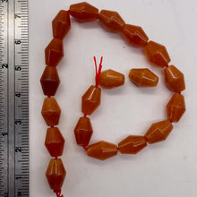 Load image into Gallery viewer, Designer Red Aventurine Artcut 10x7mm Bead 8 inch Strand 2896HS