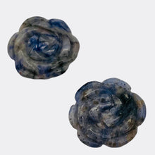Load image into Gallery viewer, Bloomin' 2 Carved Flower Sodalite Rose Beads 9290SD