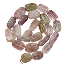 Load image into Gallery viewer, Kunzite 54G Flat Nugget Bead Strand | 18x12x6 to 14x12x5mm | Pink, Green, Clear|