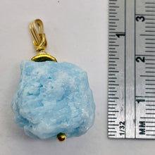 Load image into Gallery viewer, Hemimorphite 14K Gold Filled Natural Pendant | 1" Long | Blue | 1 Pendant |