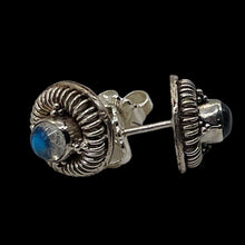 Load image into Gallery viewer, Labradorite in Sterling Silver Post Earrings | Blue Flash | 1 Pair |
