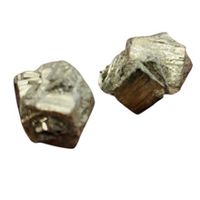 Load image into Gallery viewer, Pyrite Crystal Nugget Beads | 19x16x13 to 19x14x14mm | Silver Gold | 2 Beads |