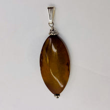 Load image into Gallery viewer, Mookaite Marquise Sterling Silver Pendant | 2 1/4" Long | Umber Orange |