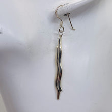 Load image into Gallery viewer, Sterling Silver Unique Designer Dangle Earrings| 1 3/4" Long | Silver | 1 Pair |