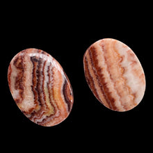 Load image into Gallery viewer, Zebra Jasper Oval Pendant Beads | 35x25x6mm | Red, Brown | 2 Pendant Beads |