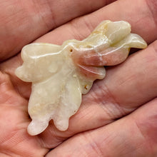 Load image into Gallery viewer, Pink Peruvian Opal Carved 24cts Flower Pendant Bead | 31x42x4mm | Pink |
