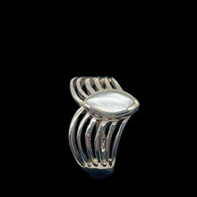 Load image into Gallery viewer, Mother of Pearl Sterling Silver Victory Wings Briolette Ring | 9.75 | Silver |
