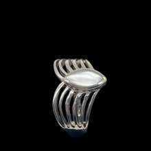 Load image into Gallery viewer, Mother of Pearl Sterling Silver Victory Wings Briolette Ring | 9.75 | Silver |