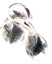 Load image into Gallery viewer, Natural Quartz Faceted Twist Briolette Bead Strand 107705