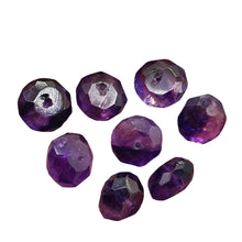 Load image into Gallery viewer, Amethyst Faceted Rondelle Bead Parcel | 8x5mm | Purple | 8 Beads |