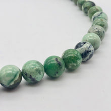 Load image into Gallery viewer, 2 Spiderweb Green Turquoise 12mm Round Beads 7535