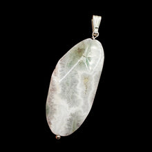 Load image into Gallery viewer, Ocean Jasper Sterling Silver Pendant | 2 1/4" Long | White, Gray | 1 Pendant |