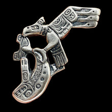 Load image into Gallery viewer, Native American Eagle Salmon Sterling Silver Talisman | 1 1/2" Long | 1 Charm |