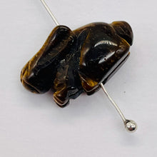 Load image into Gallery viewer, Hoppy 2 Hand Carved Tigereye Bunny Rabbit Beads | 22x12x10m | Golden Brown