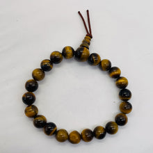 Load image into Gallery viewer, Tigers Eye 7" Strung Strand Round Beads | 8mm | Golden Brown | 21 Beads |