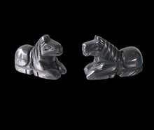 Load image into Gallery viewer, Trusty 2 Carved Hematite Horse Pony Beads