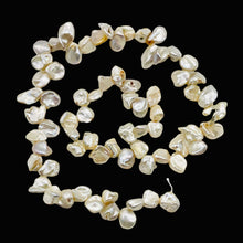 Load image into Gallery viewer, Keishi 16" Strand Cornflake FW Pearls | 9x7 to 8x6x3mm | Silver White | 70 |