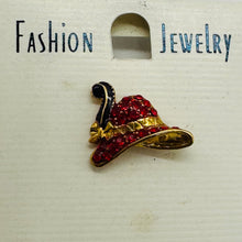 Load image into Gallery viewer, Society Designer Hat Brooch | 18x14x4mm | Sparkling | 1 Brooch |