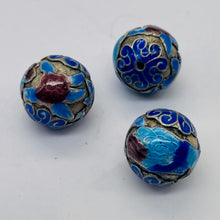 Load image into Gallery viewer, Phoenix Rising Fine Cloisonne Round Beads | 3 Beads | 16mm |