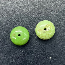 Load image into Gallery viewer, Gaspeite High Grade 8mm Rondelle Beads | 8mm | Green Brown | 2 Beads |