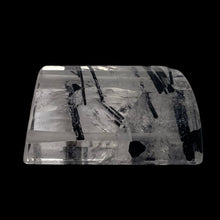 Load image into Gallery viewer, Tourmalinated Quartz Trapezoid Bead - Double Drilled | 23x15x8mm| Clear, Black|