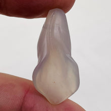 Load image into Gallery viewer, Chalcedony Carved Lily Flower Beads | 33x15x10 to 27x13x8mm| Light Lavender | 4|