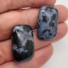 Load image into Gallery viewer, Stormy Purple Sky Jasper Rectangle Pendant Beads | 30x22x8mm | 2 Beads |