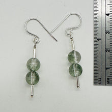 Load image into Gallery viewer, Sparkling Actinolite Quartz Sterling Silver Earrings | 1 1/2" long | 1 Pair |