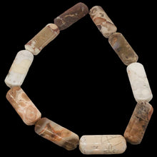Load image into Gallery viewer, Conglomerate Jasper Rounded Rectangle Strand | 40X15X5 | Pastels/Brown | 10 Bead