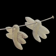 Load image into Gallery viewer, Dragonfly Premium Hand Carved Etched Mother-of-Pearl Beads | 16x10mm | 2 Beads |