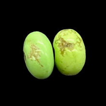 Load image into Gallery viewer, Gaspeite Hi Grade 5mm Rondelle Beads | 5mm | Green Brown | 2 Beads |